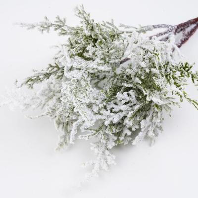 Artificial Fake Snow Frost Pine Branch   DIY Xmas Tree Party Ornament Home Christmas Decoration Supplies Gift Supplies