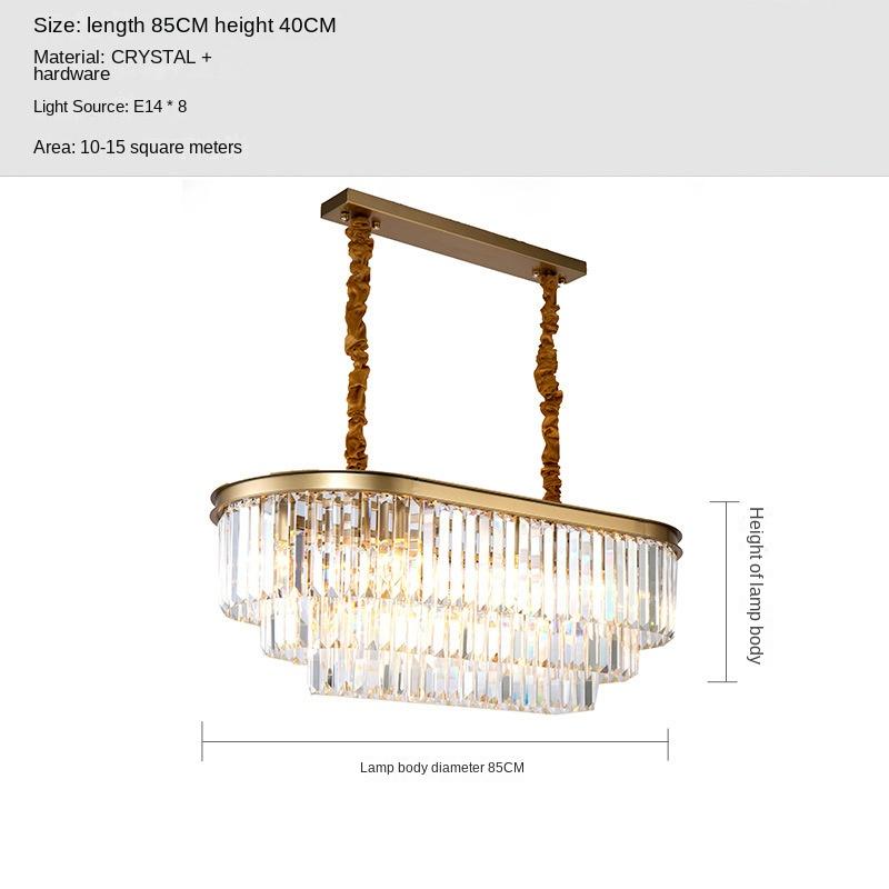 

Американский ретро винтажный подвесной светильник на цепочке, светодиодная лампа для столовой, хрустальный стеклянный подвесной светильник, светодиодный L100cm золотой