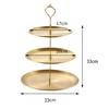 2/3 Layer Fruit Plate Home Living Room Stainless steel Snack Dish Creative Dried Fruit Basket Candy Dish Cake Stand Salad Bowl