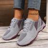 Mode 2024 Hochwertige Damen Schuhe Frühling und Herbst Mode Farbpassend Schnürschuh Low-Top Mesh Atmungsaktive Damen Sportschuhe