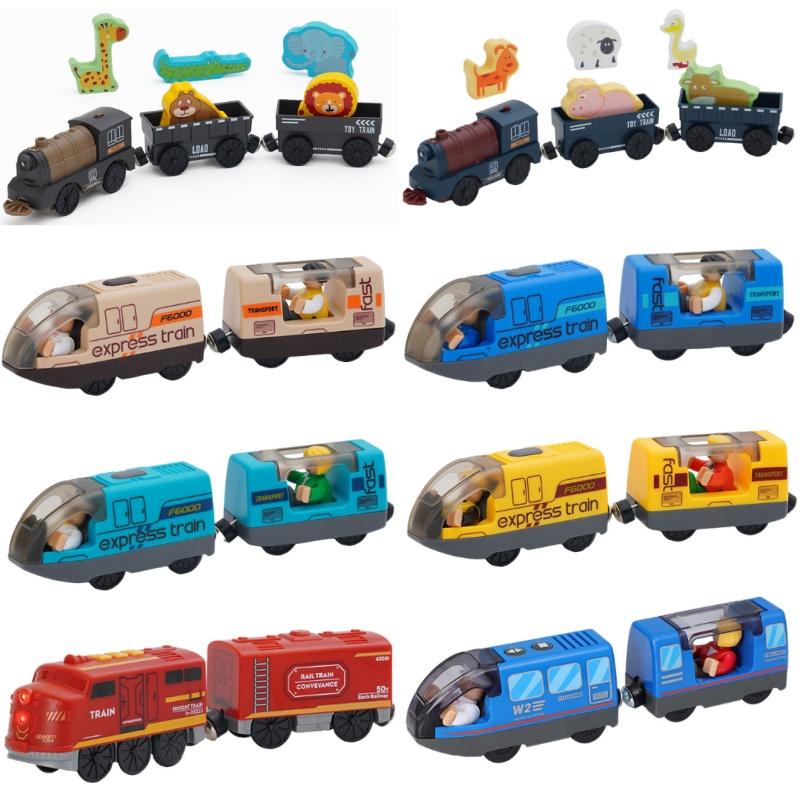 Elektrische Eisenbahn Magnetisches Auto Diecast Slot Passend für alle Marken Holzeisenbahn Schiene Eisenbahn Elektrische Schiene Eisenbahn Für Kinder Kinderspielzeug
