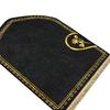Solid Color Velvet Diamond Floor Mat: Gold, Non-Slip, Thickened with Tassels