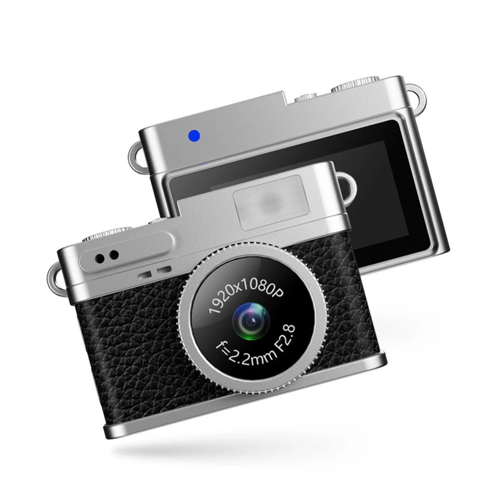 32G Children Digital Camera 1080P Portable Vintage Very Small Camcorder Video Recorder Retro Ccd Mini Cam with Screen NO TF Card чёрный