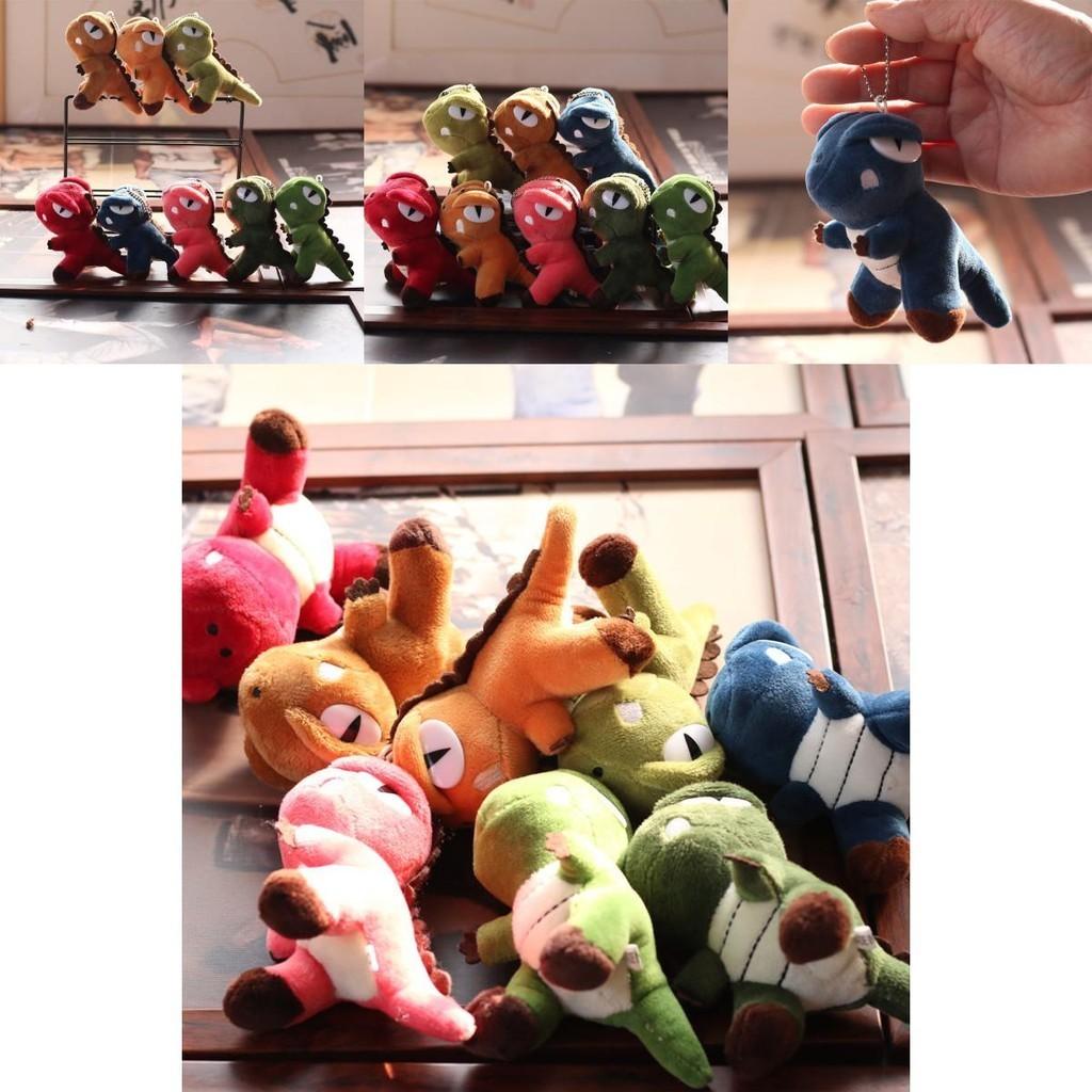 Adorable Plush Dinosaur Keychain Soft Stuffed Toy Mini T-rex Cute Doll 12cm