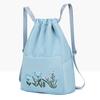 Folding Storage Bag Large Capacity Decorative Multiple Colors No Odor Colorful Embroidered Decor for Gym