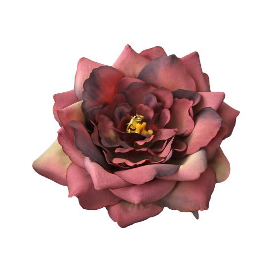Large Rose Flower Hairpin Gradient Color Large Flower Side Hair Clip Suit Coat Lapel Brooch Pin Hair Accessories