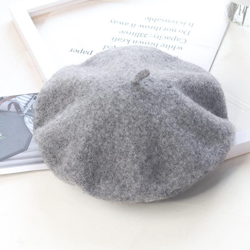 High-Quality Wool Felt Women's Beret – Versatile for Outings & Photos, In Stock