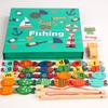Fishing Wooden Magnetic Puzzle Toys For Childrens Educational Matching Word