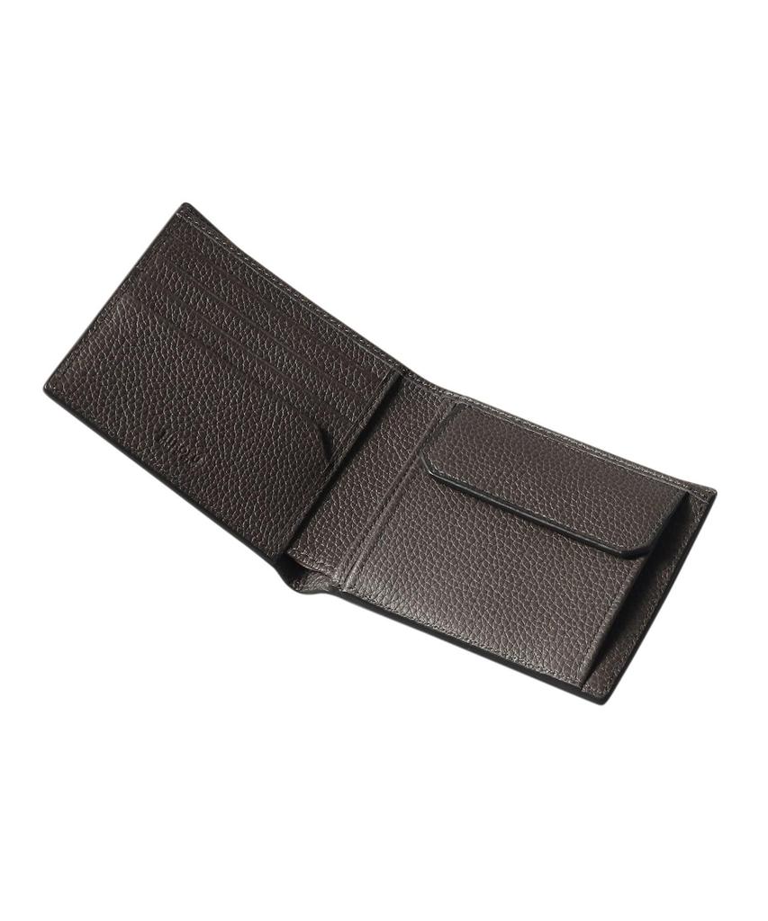 Hirofu Galante Bifold Leather Compact Wallet, Genuine Leather (Product Number: P25-65411) P2565411 Women's Eclipse (213) 00 (One Size)