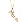 Jewelry MOM Necklace Aesthetic Gift for Mother's Day Trendy Zircon Letter Clavicle Chain  Mom Gift