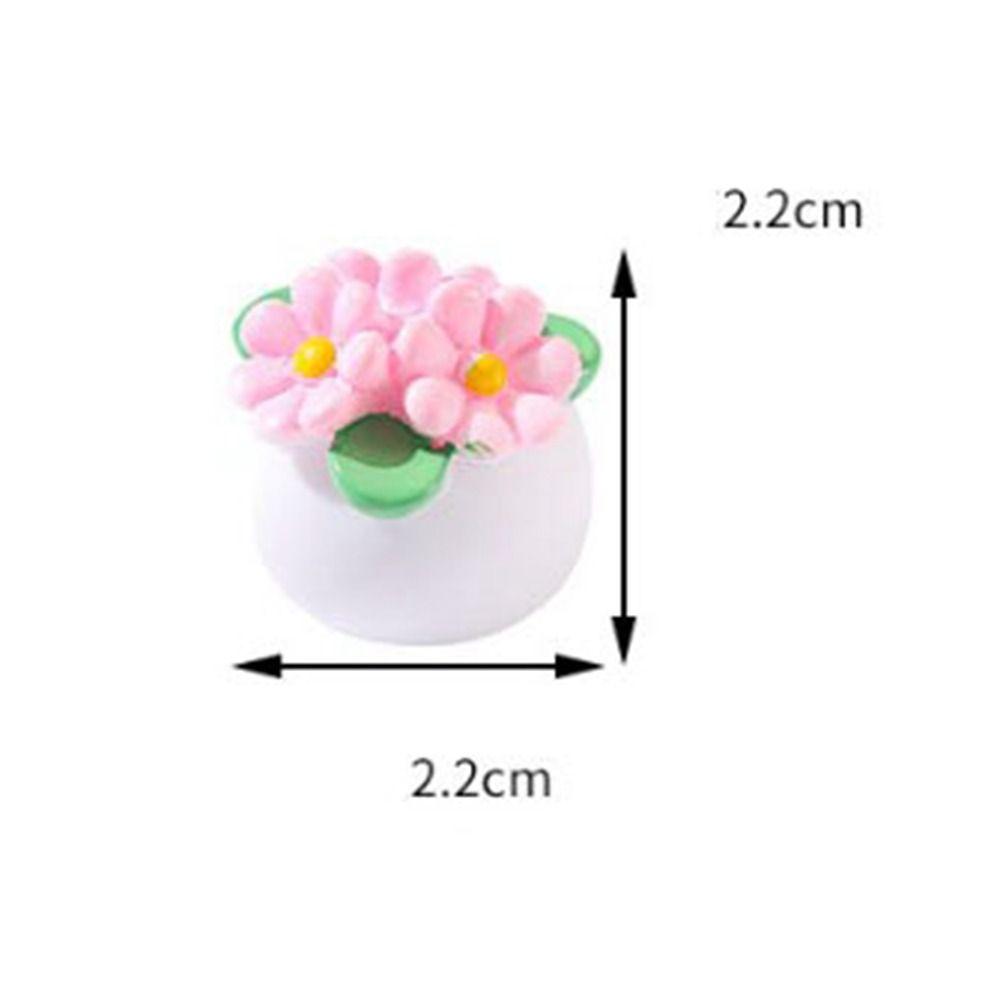 Mini Green Leaves Plant Pot Multistyles Bonsai Garden Home Model  Doll House Accessories
