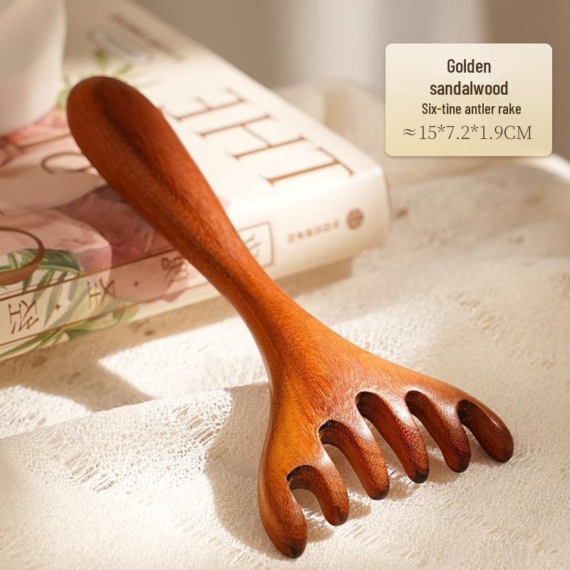 

Sandalwood Six-Claw Scalp Massager & Acupoint Comb