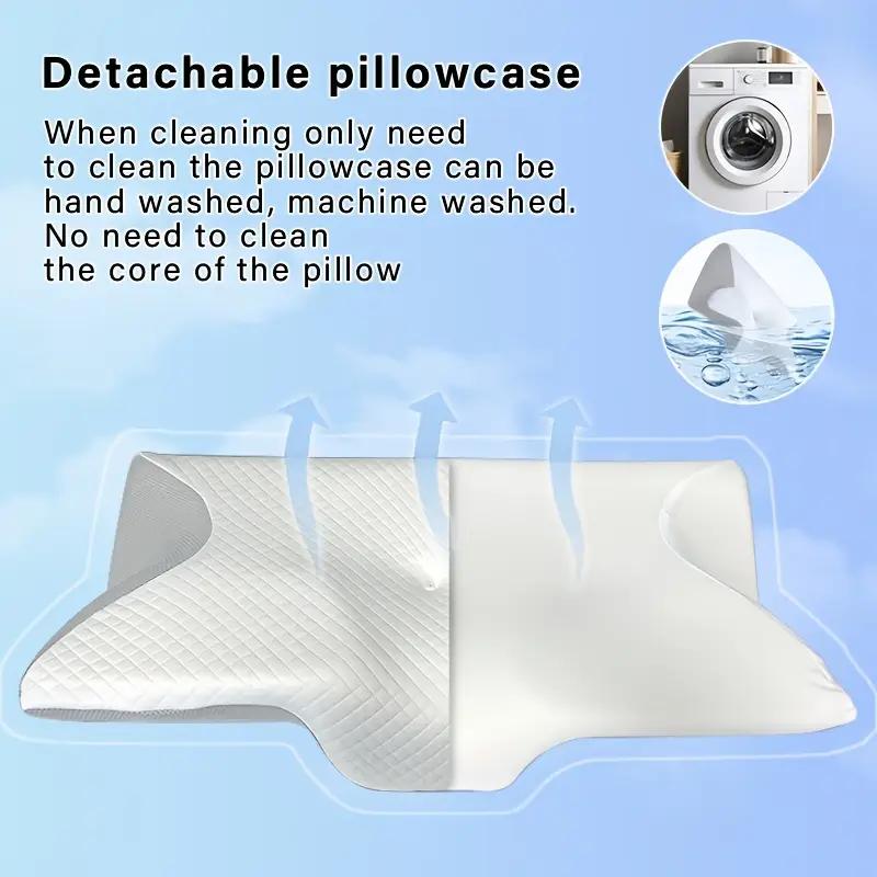 Rebound Memory Foam Butterfly Pillow Breathable Neck Protection Special-shaped Memory Pillow Sleeping Cervical Pillow Bone Correction Pillow