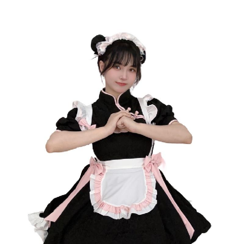 Classic Apron Lolita Dress Maid Costume Game Characters Cosplay Party Halloween
