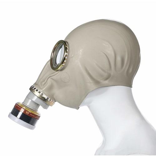 [ec-drive] Russian Military GP5 Replica Gas Mask for Cosplay/Airsoft, Includes Canister (Inhaler), USSR Rubber Type, Military Goods
