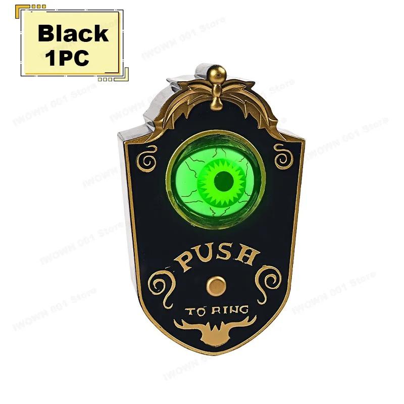 1PC One-Eyed Halloween Doorbell Decoration Spooky Eyeball with Sounds Animated Prop for Trick or Treat Event