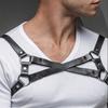 Sexy Punk Chest Harness Belt, Sex Restrain Chest Bandage Adjustable Chest Belt with Buckle Rings for Nightclub Cosplay