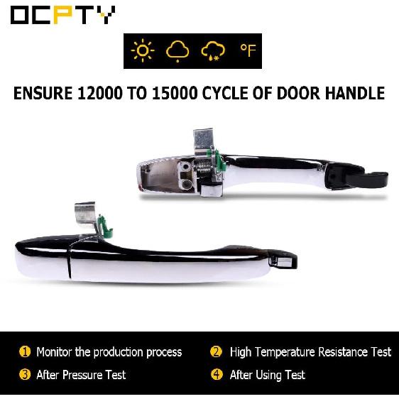 OCPTY Door Handles Exterior Rear Driver Left Side Fit for 2005-2010 for Chrysler 300 2005-2008 for Dodge Magnum Chrome OE 5065801AG 1pcs