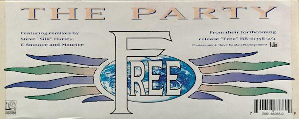 

12inch Record PARTY - Free 066388 Hollywood Recor 1992 US Dance & Electronica Used