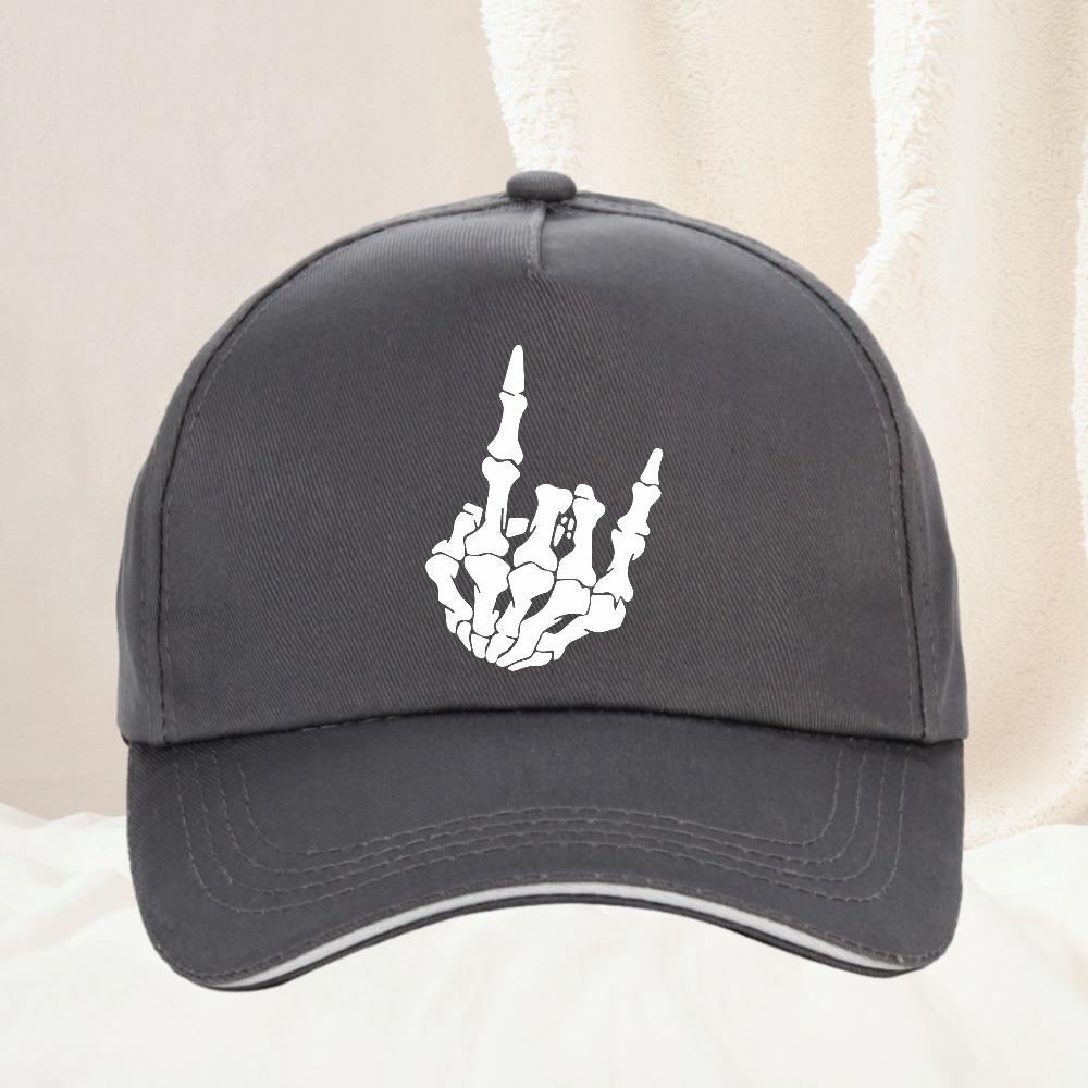 Unisex Skeleton Fingers Hiphop Hats Spring Autumn Outdoor Adjustable Casual Baseball Caps Sunscreen Hat