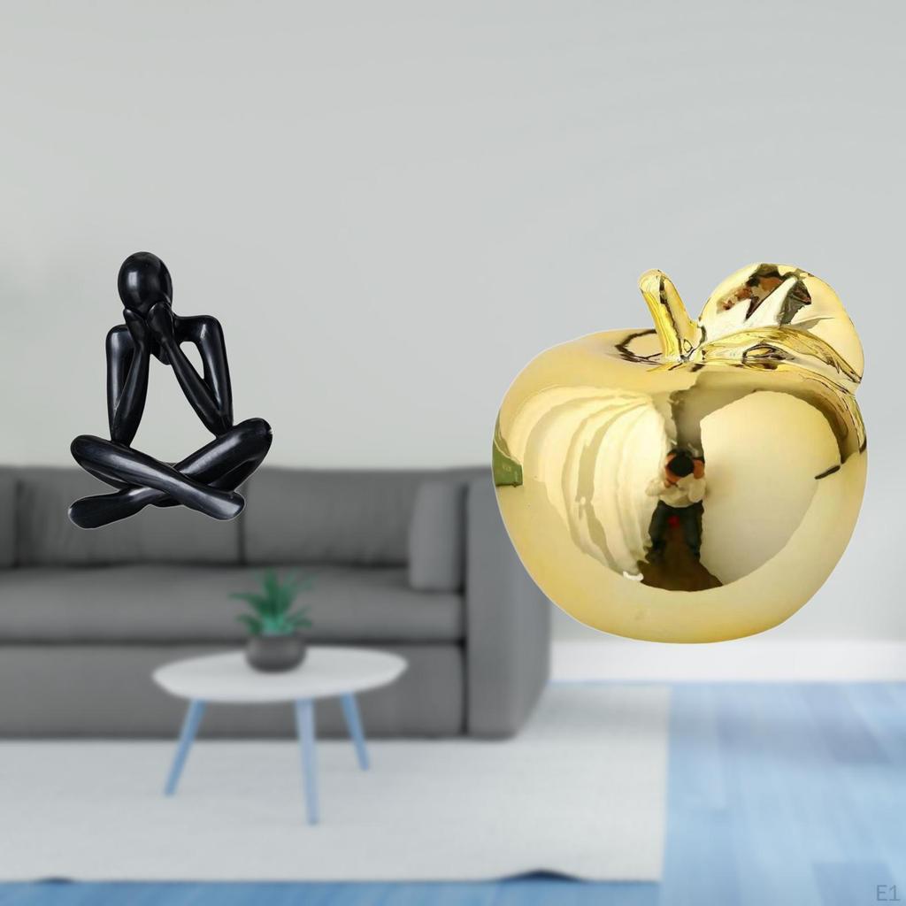 Abstract Fruit Figure Sculpture Ceramic Decorative Figurine Collectible Ornament Modern Statue for