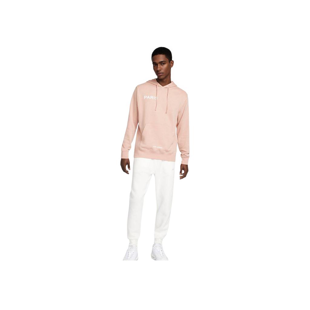 Nike Kangaroo Pocket Logo Print Hoodie Pullover Long Sleeve Sweatshirt Men Tops Pink DN1317-609
