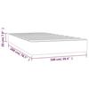347738 vidaXL Pocket Spring Bed Mattress Taupe 100x200 Cm Thickness 20 Cm Fabric