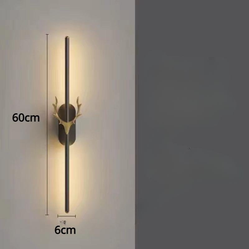 

Светодиодная прикроватная лампа для спальни, современная светодиодная лента, лампа для гостиной, ТВ, фон, настенный светильник, лампа для прохода Warm light