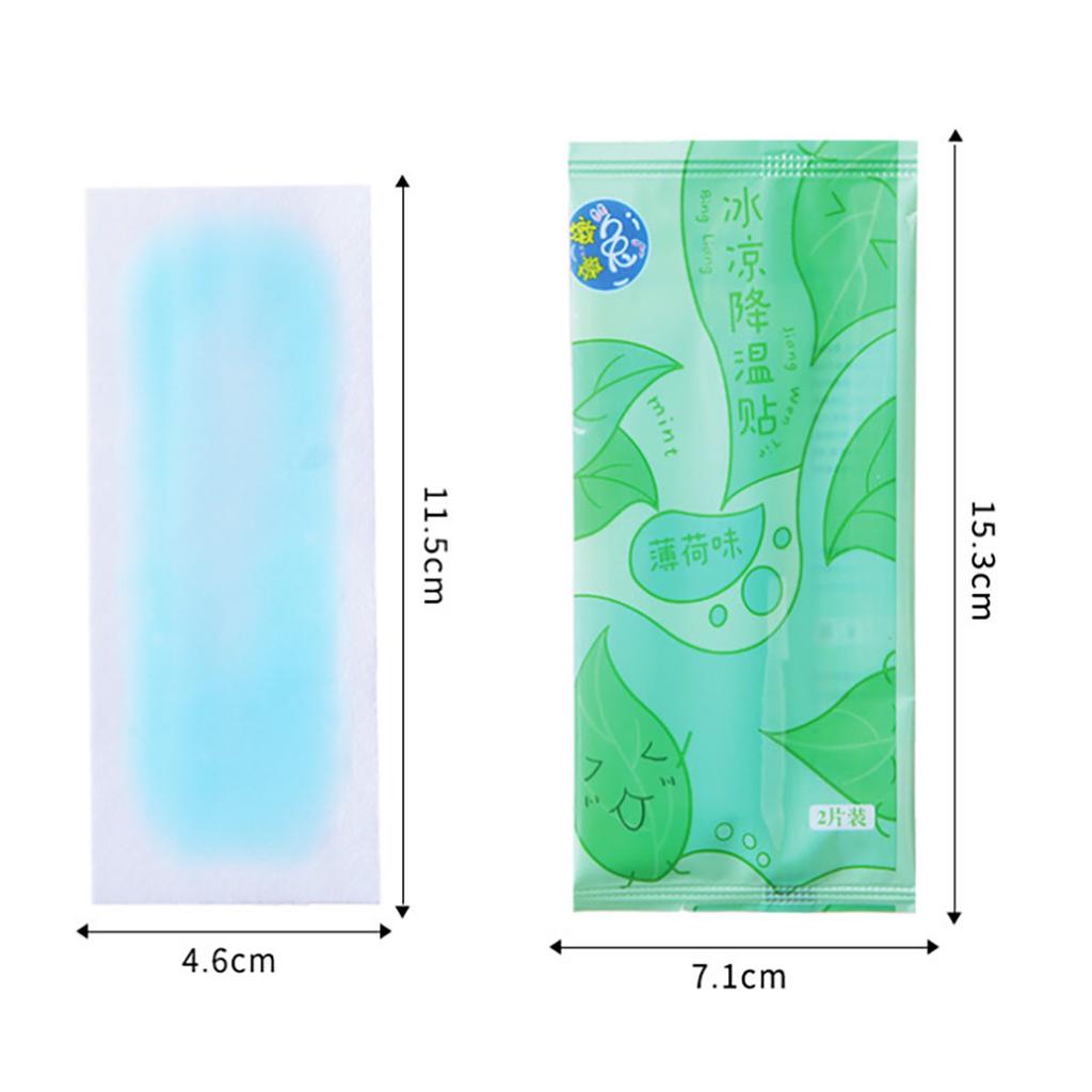 10PCS Summer Ice Cool Patch Cold Compress Ice Cool Patch Physical Cooling Heatstroke Prevention Antipyretic Tool