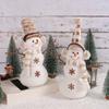 Cute Christmas Snowman Decoration Handmade Snowman Doll Desktop Ornaments  Christmas