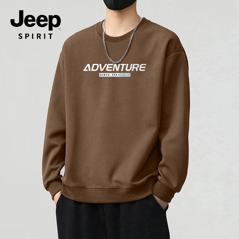 

Jeep Spirit Men s Round Neck Pullover Sweatshirt