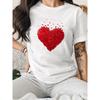 European Size Women's Fashion Creative Print T-Shirt, Four Seasons Women's Fashion, Simple, Casual, Comfortable, Popular, Soft