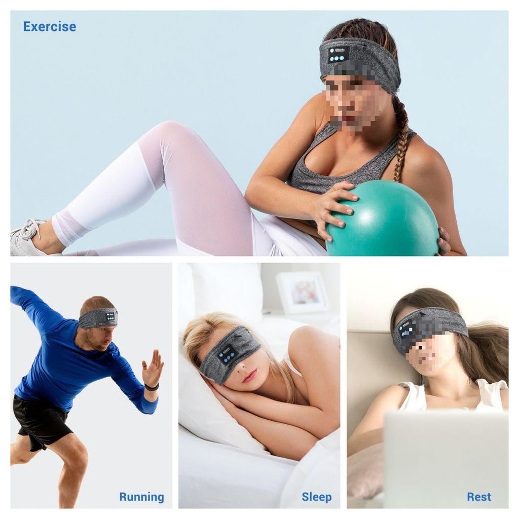 Bluetooth Sports Headband: Wireless Headphones for Running, Fitness, Yoga & Sleep