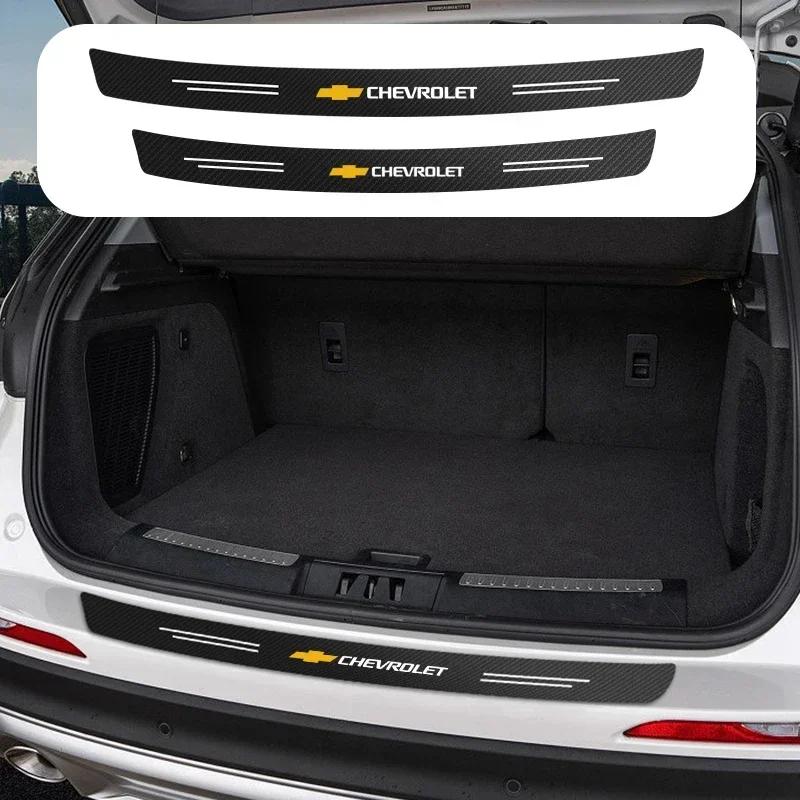 Car Bumper Carbon Fiber Protector Trunk Anti-Scratch Tape Fit For Chevrolet Silverado Impala Malibu Equinox Cruze Camaro Spark