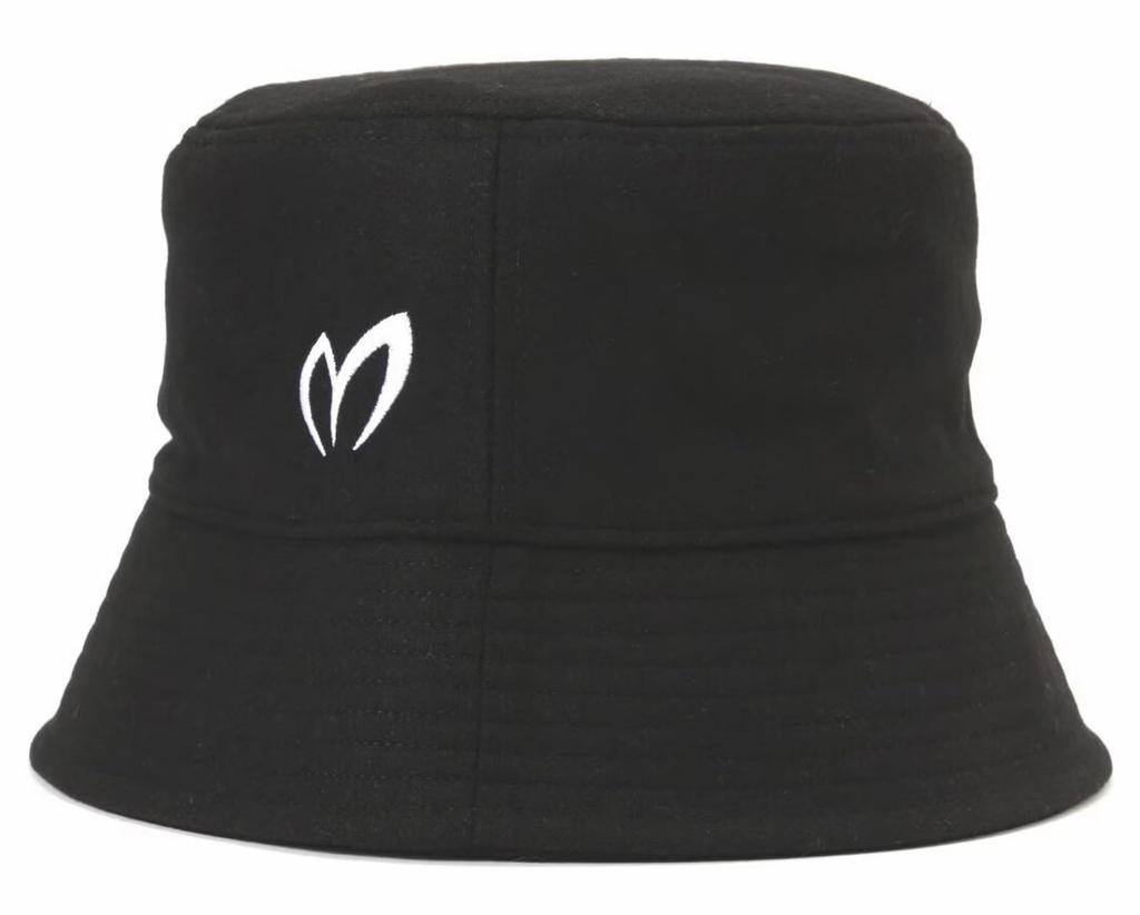 [Master Bunny] Unisex Warm Bucket Hat (Brand Logo)  Golf Hat  758-4287105 010Black FR