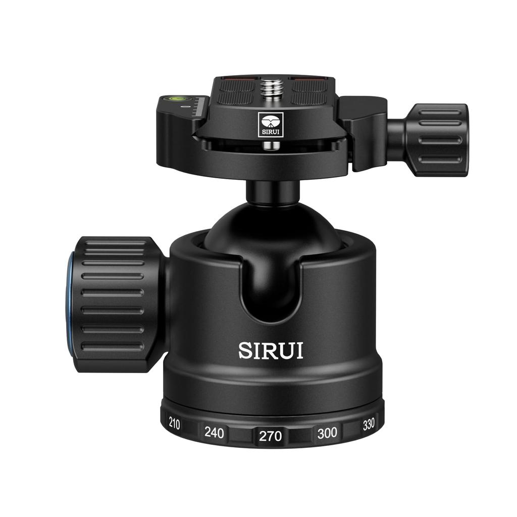SIRUI Professional 40mm Ball Head with Panoramic CNC Aluminum Alloy Compatible with DSLRs and with Quick Release Maximum Load Capacity of 40kg AM-40