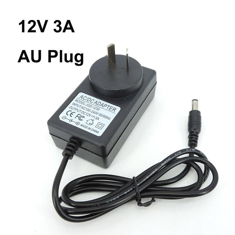 AC TO dc 12V 3A 3000MA EU US AU UK Power Supply 12V Transformer AC 220V TO 12V AC Power Adapter for LED strip Driver--