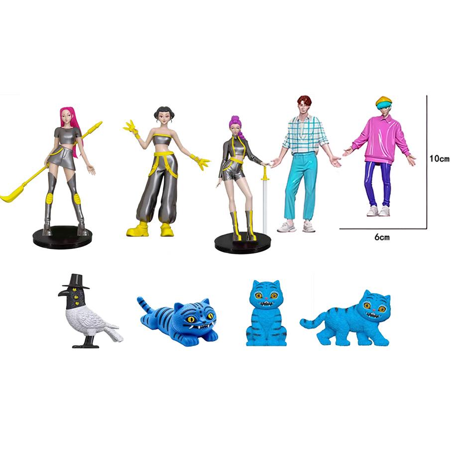 Anime Kpop Dämonenjäger Actionfigur Spielzeug Derpys Tiger Ranimeumi Mira Zoey Sussy Figur Puppe für Fans Weihnachtsgeschenk