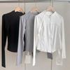 Sporty Slim-Fit Women's Cardigan Jacket - 2025 Autumn Korean Style Trendy Top