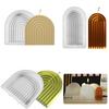 Moule Silicone Bougie Forme Arche/U 3D Kit de Fabrication Artisanale DIY Décoration Maison Plâtre Époxy Savon Fait Main Glaçons Outils de Cuisson