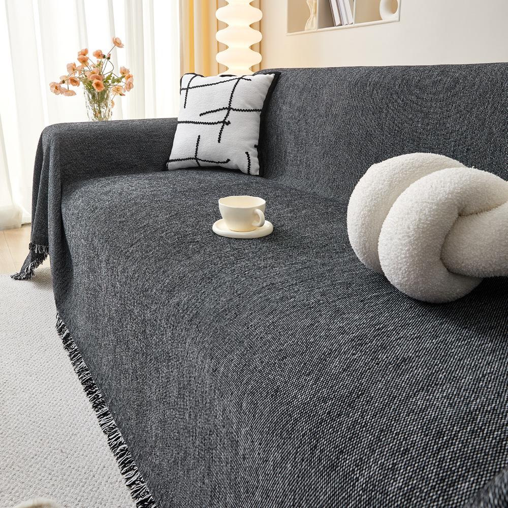 

Двусторонний чехол для дивана, полотенце, универсальный хлопковый чехол на четыре сезона, защита от кошачьих лап, пылезащитный, полностью покрытый чехол для дивана, тканевая подушка 180X300