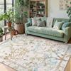 Large Area Floral Print Living Room Carpet Artistic Home Decoration Bedroom Bedside Rug Machine Washable Coffee Table Floor Mat