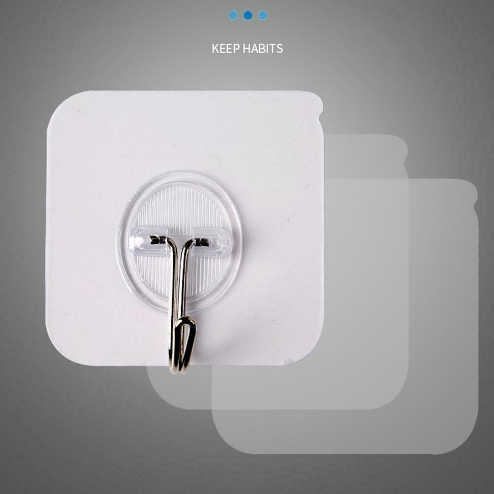 Transparente selbstklebende Haken Badezimmer Küche wasserdichte selbstklebende Haken
