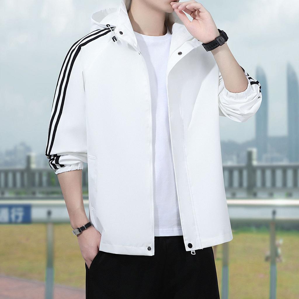 Men's Coat Men's Coat Spring Jacket Hooded Plus Size Men's Coat Men's Spring and Autumn Coat