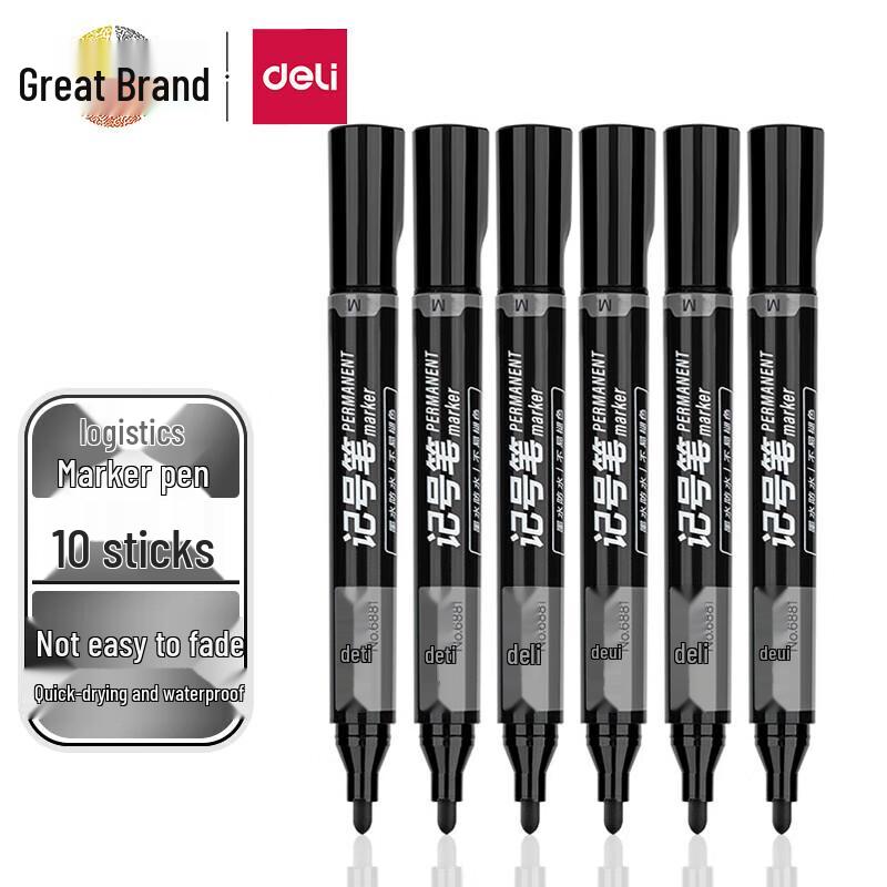 Deli 6881 Broad Tip Permanent Marker Pen