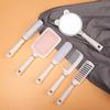Portable Airbag Massage Comb & Handheld Makeup Mirror for Long Hair - Cushion & Curling Comb