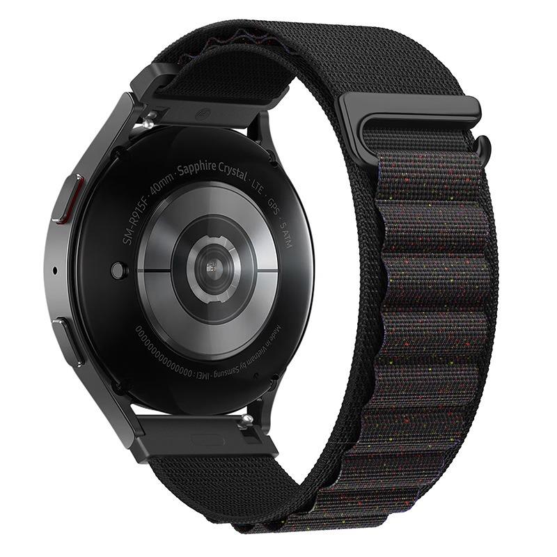 20mm 22mm Nylon Alpine Loop Strap For Samsung Watch 7 6 5 4/Huawei Watch 5/4/3/GT5-4-3 Pro Wristband Amazfit Active 2/Bip 6 Band