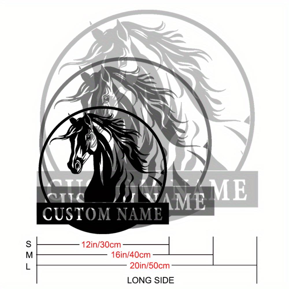 Exquisite Hand Crafted Metal Horse Wall Art Personalized Welcome Sign Housewarming Gift