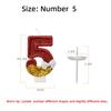 Red Number Birthday Candles Cake Decoration 0 1 2 3 4 5 6 7 8 9 Bow Cupcake Topper Birthday Party Anniversary Wedding Decor