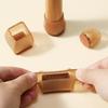 8Pcs Thickened TPE Small Square Chair Leg Caps Anti-Slip Noise Reduction Furniture Foot Pads Elastic Protectors